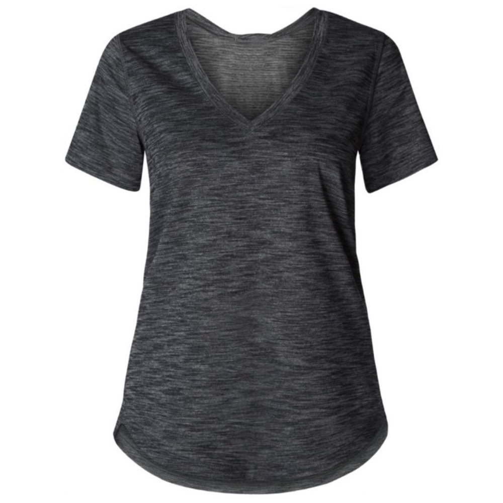 Lululemon What The Sport Tee in Heathered Black